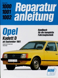 Opel Kadett D   ab 9/1981 - 12 N, 12 S, 13 N, 13 S, 16 S, 18 E