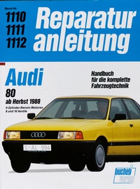 Audi 80 (ab Herbst 1988) - 4-Zylinder-Benzin-Motoren, 8 und 16 Ventile