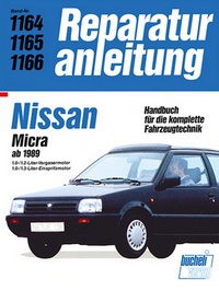 Nissan Micra ab 1989 - 1.0-/1.2-Liter-Vergasermotor / 1.0-/1.3-Liter-Einspritzmotor