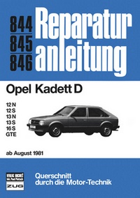 Opel Kadett D  ab 8/81  - 12N/ 12S/ 13N/ 13S / 16S / GTE