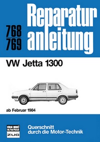 VW Jetta 1300  ab Februar 1984 - Reprint der 10. Auflage 1985