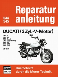 Ducati (2Zyl.-V-Motor) ab 1971  - 750V/GT/sport/SS/Desmo/ 860 GT/GTS /  900 GTS