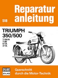 Triumph 350/500 - T 100 R / T 90 / 5 TA / 3 TA  //  Reprint der 12. Auflage 1977