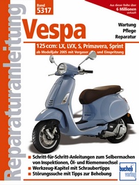 Vespa 125 ccm - Modelle LX, LVX, S, Primavera, Sprint ab Modelljahr 2005